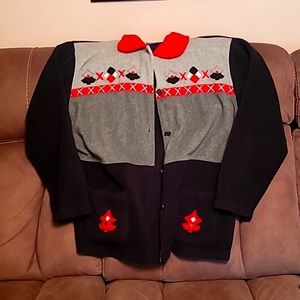 Women's button up sweater